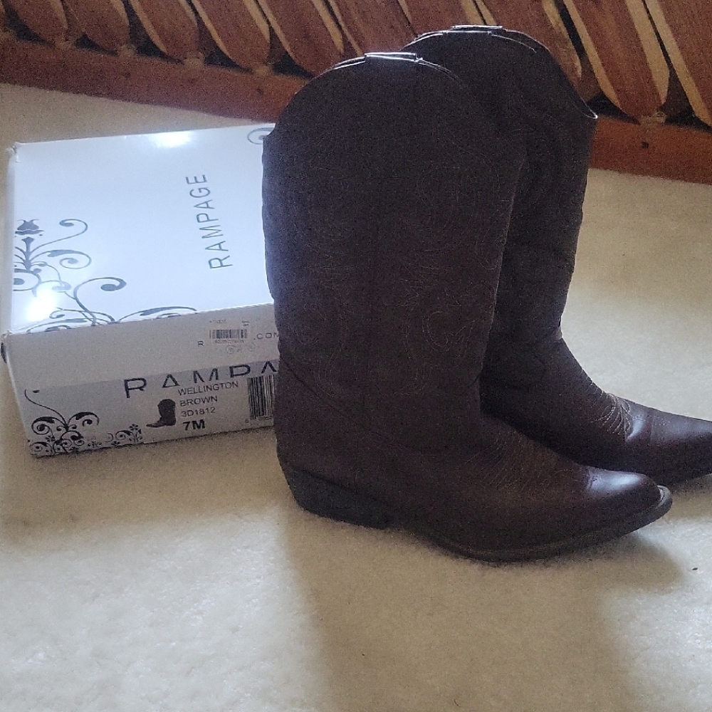 Rampage Dark Brown Western Boots
